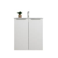 Online mbelst, 61 x 36,5 cm, 2 lger, mat hvid, usamlet - Sanibell