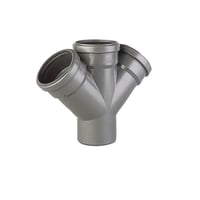 Friaphon Ø110 mm X 110 mm X 45° Dobbelt Grenrør