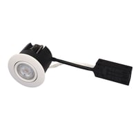 Billede af Luna QI 5W LED, 2700K 230V rund, hvid (mat) - Scan Products