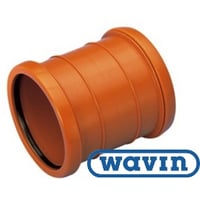 Wavin – Dobbeltmuffe glat PP – 200 mm