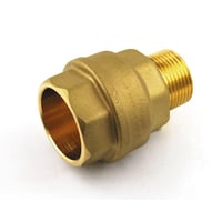 Isiflo overgang med nippel, 20 mm x 1/2", messing, PN16