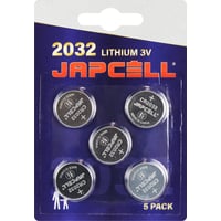 Billede af Japcell lithium CR2032 batteri, 5 stk.
