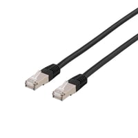 DELTACO U/FTP Cat6a patchkabel, LSZH (Low smoke zero halogen), 1m, sor