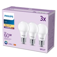 Philips E27 LED-pre, mat, 806lm, 2700K, 8W - 3 pak billede