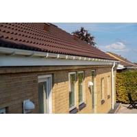 Plastmo endebund, 10", hvid