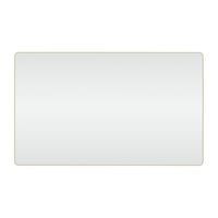 Refine spejl med ramme, brstet messing, 60x100 cm - Loevschall