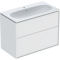 If Sense Art st, 2 skuffer, 88.8x64.4x48cm, vask 90cm, hvid/mat