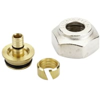 Danfoss klemringsfittings - Koblingsst med omlber, 12 mm x " (12 x 2,0 mm PEX rr) billede
