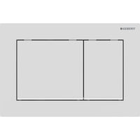 Geberit Omega20 Square betjeningsplade, hvid/mat hvid