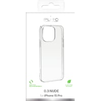 PURO 03 NUDE, Cover, Apple, IPhone 15 Pro, 17 cm (6.7), Transparent