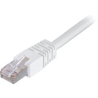 DELTACO F/UTP Cat6 patchkabel, LSZH (Low smoke zero halogen), 1 meter, hvid