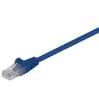 Uskrmet netvrkskabel, U/UTP, CAT5e, 0,5 meter, bl, PVC, 4x2xAWG 26 CCA