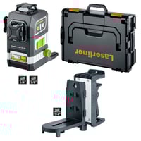 Laserliner PowerPlane-Laser 3G Multi-18V Tredimensionel laser grøn laser, inkl. boks, Uden batteri, Selvnivellerende Rækkevidde (max.): 60 m