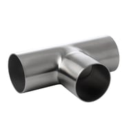 Levnedsmiddel T-stykke rustfri satin, vgt 0,09kg, diameter udvendig 22mm