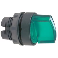 Drejegreb med lys, grn, ZB5AK1233, 2 positioner, faste, Harmony XB5