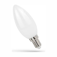 E14 LED-kertepære, 1 W, C35, kultråd, matteret glas, 2700 K, ikke dæmpbar