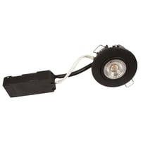 Luna Low profile Downlight ISO, mat sort, 3000K, 370lm, 6,2W, dmpbar, IP44