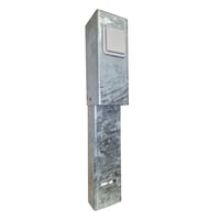 EL-stander, galvaniseret, 1 stikkontakt, 350 mm – Nordtronic