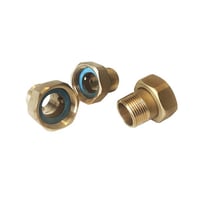 Gevindnippelst til TVM-W, messing, 3/4'' x 1'', 3 stk