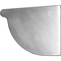 Rheinzink endebund til højre 333 mm 1/4-rund. CLASSIC walzblank - Tages ikke retur -