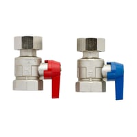 Kugleventilst 1" x 3/4" Ni, til manifold