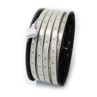 50 meter ridebane 230V strip, 3000K, IP67, 120 LED/m, 10W/m, 1000 lm/m, 500W, 50000lm