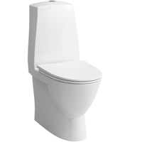 4: Laufen Pro N Gulvstende toilet med P-ls, BTW, limning, hvid LCC glasur