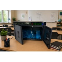 Deltaco cabinet unit - for 16 tablets / mobile phones - black - Maks - Maks størrelse