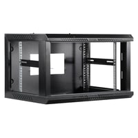 TOTEN 19? wall cabinet 6U 600 × 450 glass door black