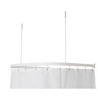 Van Der P badeforh?ngsstang 33x15/ 90x90x90cm U-form. Hvid
