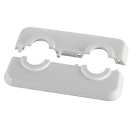 Dobbelt gulvroset t. alu-pex 16 mm, hvid
