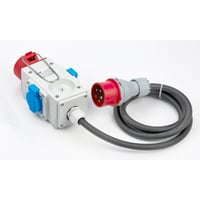 Forgrener 5P 16A 400V, udgang: 2 x 13A DK-stik – Wexim