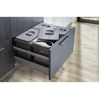 Intra Juvel JAZZ affaldssortering 230x540x461mm til køkkenskuffe grå