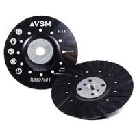 Bagskive Turbopad 1, 125mm, M14, ventileret