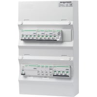 PRO-AUTOMATIC Gruppetavle færdigmonteret UG12 Hvid, HPFI 40A 30mA, 2xC10 1P+N, 1xC10/30mA 1P+N, 1xC13 3P+N, 1xC16 3P+N, 1xTransient