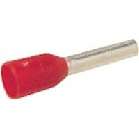Elpress – Isoleret terminalrr, 10 mm / 18,0 mm, rd (farvekode DIN46228) – 100 stk