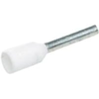 vrige – Isoleret terminalrr, 16 mm / 18,0 mm, hvid (farvekode TE) – 100 stk