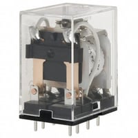 Rel, PCB terminaler, 8-polet DPDT, 10A, label facilitet, 24VDC MY2-02-US-SV 24DC