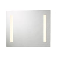 Spejl med LED lys og stikkontakt, 800×650 mm