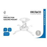 Projektor loftbeslag, 13,5 kg, 54-320 mm, 150 mm, hvid