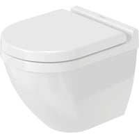 Duravit Starck 3 Compact væghængt toilet, uden skyllekant, hvid