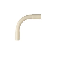 Plastb?jning p? 90? med muffer, 20 mm