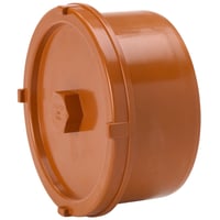 Uponor 160 mm PVC-kloakrensedksel med spidsende