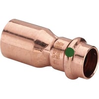 18 x 15 mm Reduktion, nippel/muffe Profipress billede