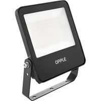 OPPLE Lighting LEDFlood-E3 Re170-50W-830-BL, Sort, IP66, Aluminium, Polykarbonat (PC), Hærdet glas, I, IK07, 1 m