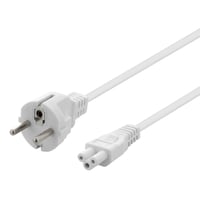 Billede af Earthed device cable, straight CEE 7/7 > IEC 60320 C5, 1m hos WATTOO.DK