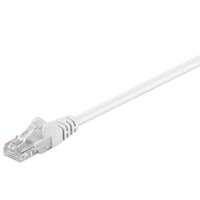 U/UTP CAT5e netvrkskabel, 1 meter, hvid, PVC, 4x2xAWG 26 CCA