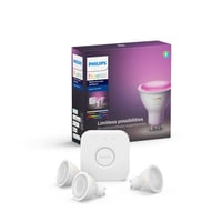 Billede af Philips Hue, startst, 3xGU10 Color & White Ambiance, BT/Zigbee, komplet inkl. Hue Bridge, A+ hos WATTOO.DK