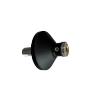 QuickBox forskruning, 1/2"x3/4", lige, med afsprring, sortlakeret