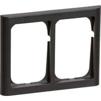 LK FUGA – Softline 63 vandret dobbelt ramme, 2×1 modul, koksgr